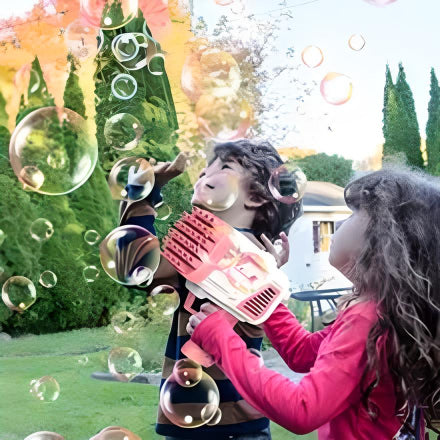 BubbleFan - 32 Holes Bubble Machine Gun with Cooling Fan