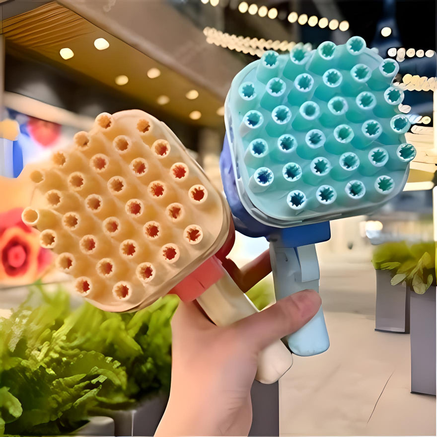 BubbleFan - 32 Holes Bubble Machine Gun with Cooling Fan