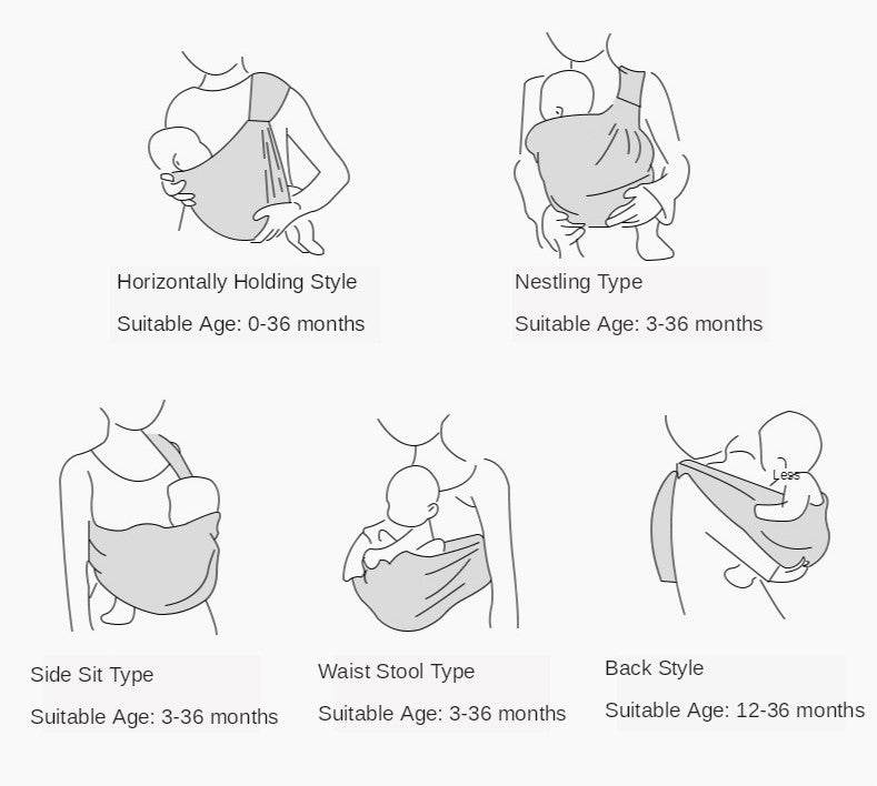 BabySling - Easy Pain-Free Snap-On Baby Sling Carrier