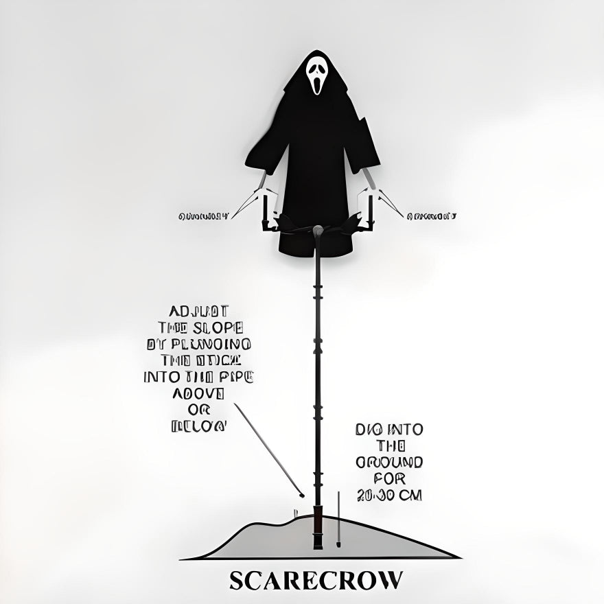 SpookSentry - Garden Ghostface Scarecrow