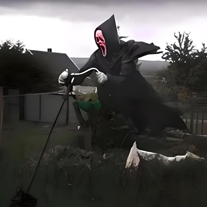 SpookSentry - Garden Ghostface Scarecrow