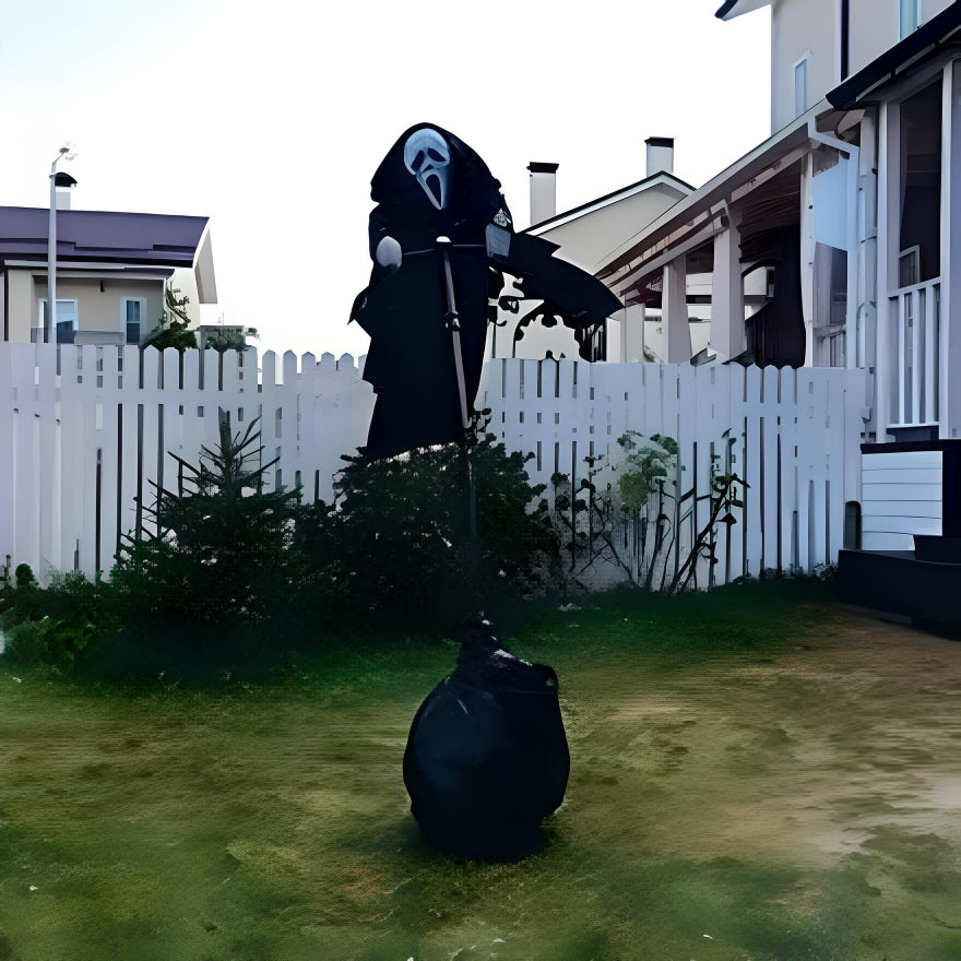 SpookSentry - Garden Ghostface Scarecrow