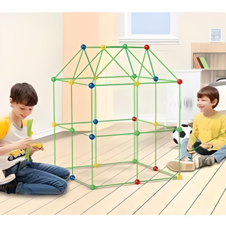 FantasyFort Kids Construction Fort Building Kit Toy Mania